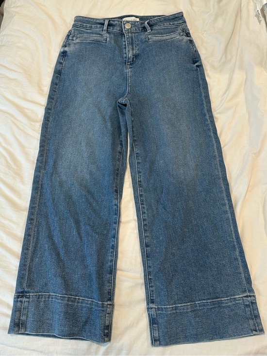 LOFT Denim - LOFT Women's Wide-Leg Flare Jeans in Medium Blue